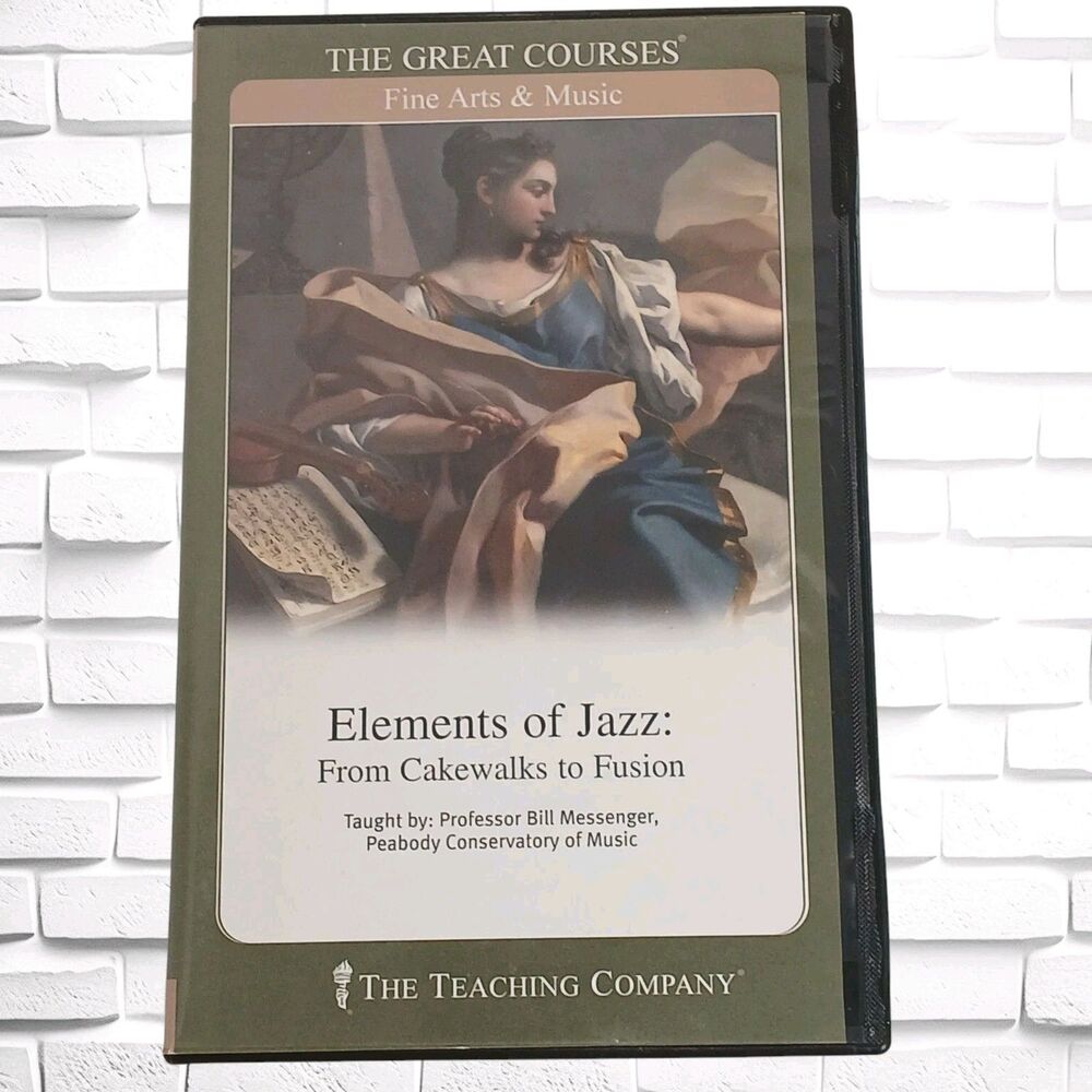 Great Courses; Elements of Jazz, 8 Audio CDs & 8 Lectures/45 Minutes per Lecture